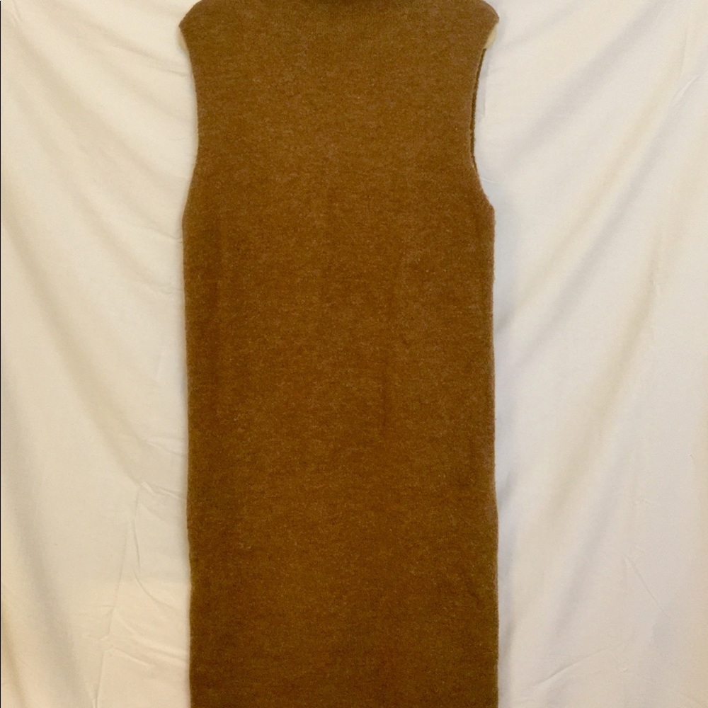 Forever21 Long Sleeveless Brown Knit Dress size L